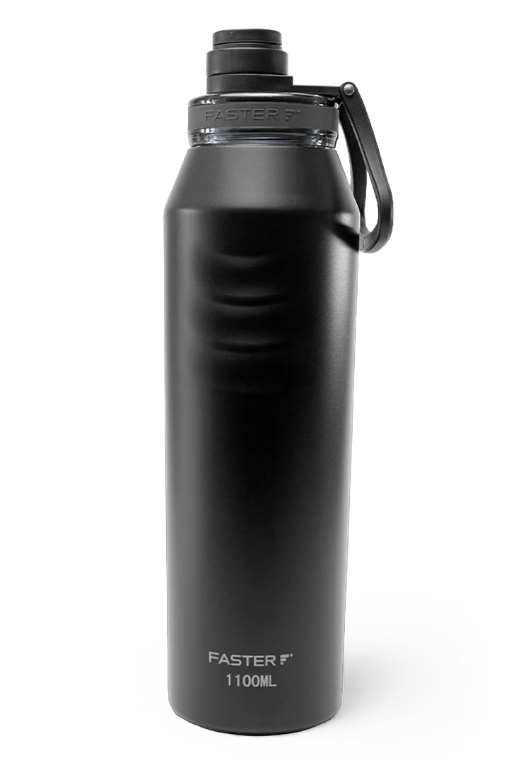 Garrafa Faster Oásis Preta de 1100 ml